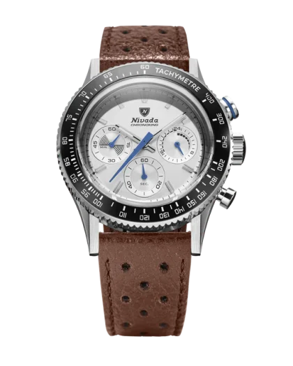 Nivada Grenchen Chronoking Mechaquartz Racing Grey - Bilde 14