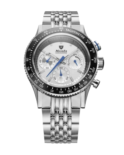 Nivada Grenchen Chronoking Mechaquartz Racing Grey - Bilde 18