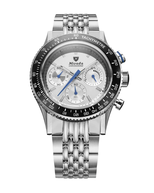 Nivada Grenchen Chronoking Mechaquartz Racing Grey - Bilde 18