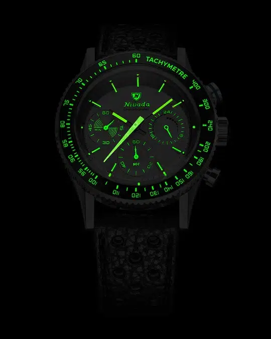 Nivada Grenchen Chronoking Mechaquartz Racing Grey - Bilde 12