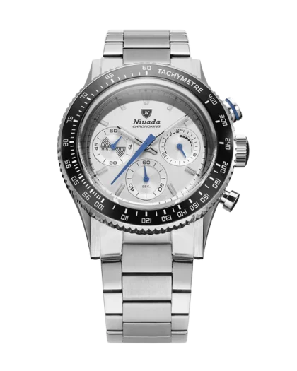 Nivada Grenchen Chronoking Mechaquartz Racing Grey - Bilde 15