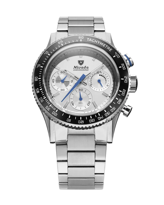 Nivada Grenchen Chronoking Mechaquartz Racing Grey - Bilde 15