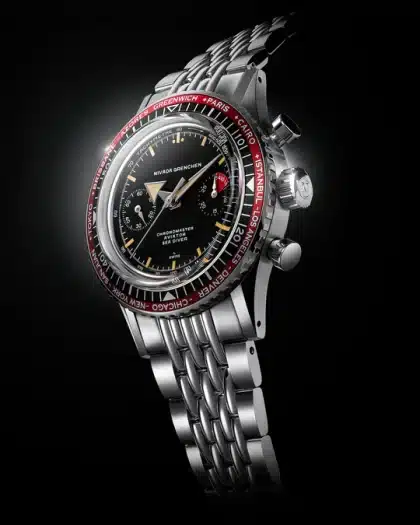 Nivada Grenchen Chronomaster Broad Arrow Inter.Bezel -38mm - Bilde 3