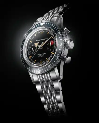 Nivada Grenchen Chronomaster Broad Arrow Inter.Bezel -38mm - Bilde 6