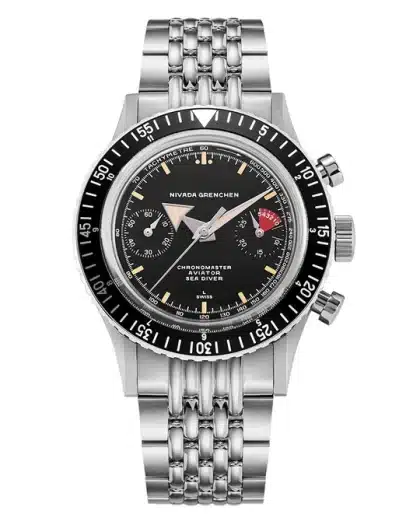 Nivada Grenchen Chronomaster Broad Arrow Inter.Bezel -38mm - Bilde 13
