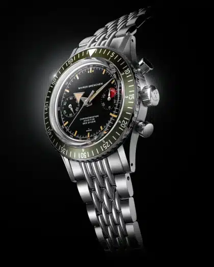 Nivada Grenchen Chronomaster Broad Arrow Inter.Bezel -38mm - Bilde 8