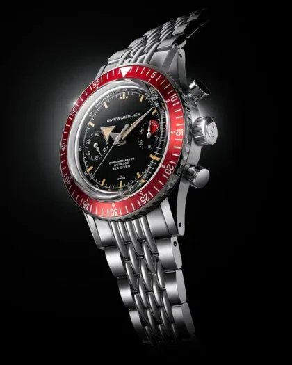 Nivada Grenchen Chronomaster Broad Arrow Inter.Bezel -38mm - Bilde 7