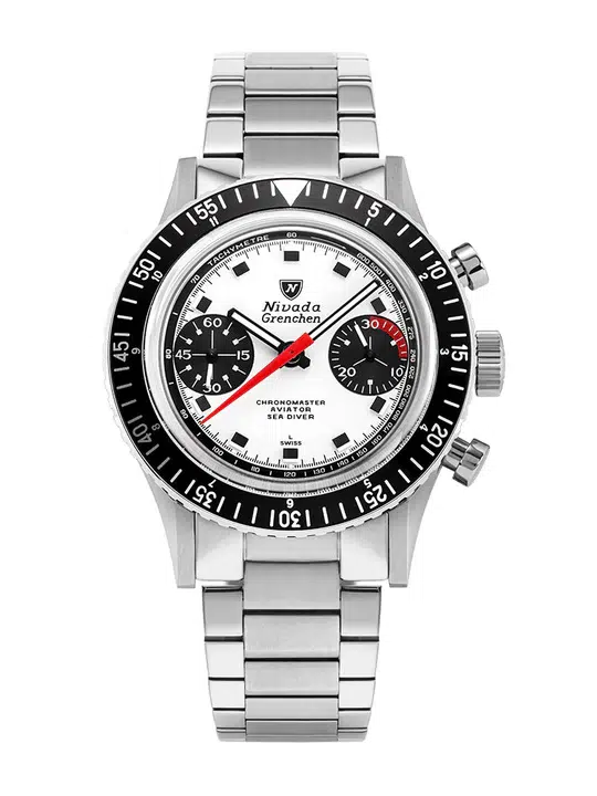Nivada Grenchen Chronomaster Panda -38mm - Bilde 12