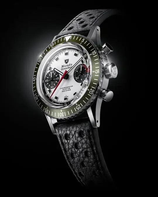 Nivada Grenchen Chronomaster Panda -38mm - Bilde 3