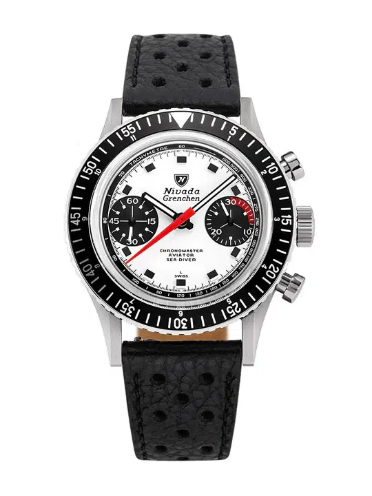 Nivada Grenchen Chronomaster Panda -38mm - Bilde 11