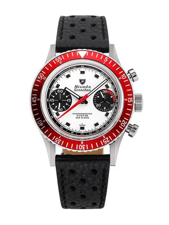 Nivada Grenchen Chronomaster Panda -38mm - Bilde 9