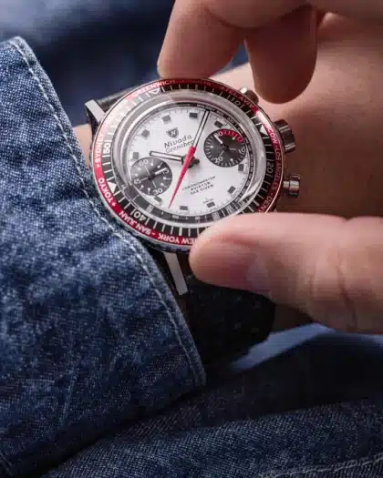 Nivada Grenchen Chronomaster Panda -38mm - Bilde 8