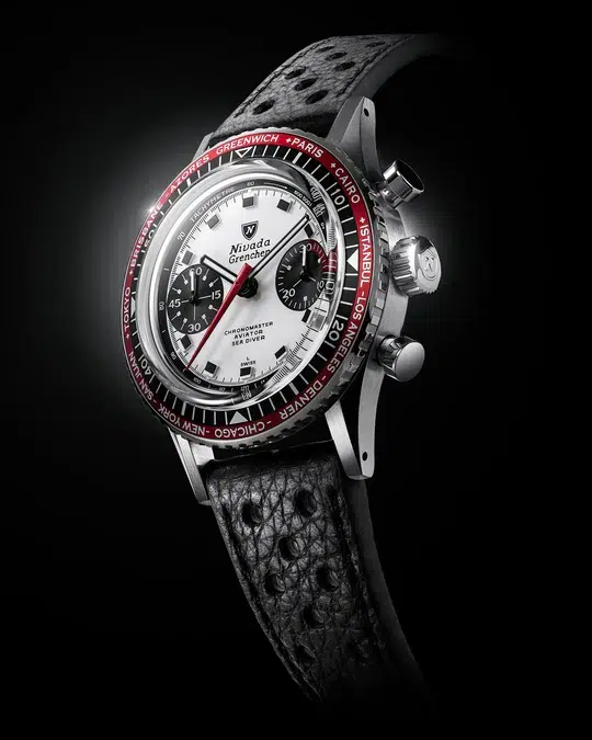 Nivada Grenchen Chronomaster Panda -38mm - Bilde 5