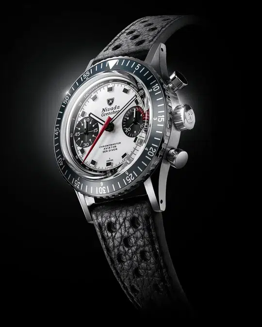 Nivada Grenchen Chronomaster Panda -38mm - Bilde 7