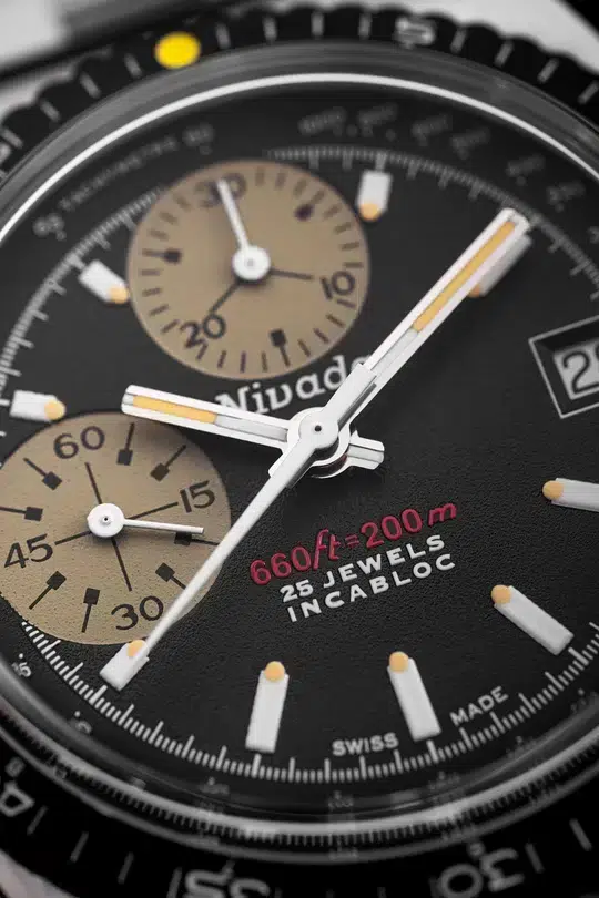 Nivada Grenchen Autochron Yellow - Bilde 4
