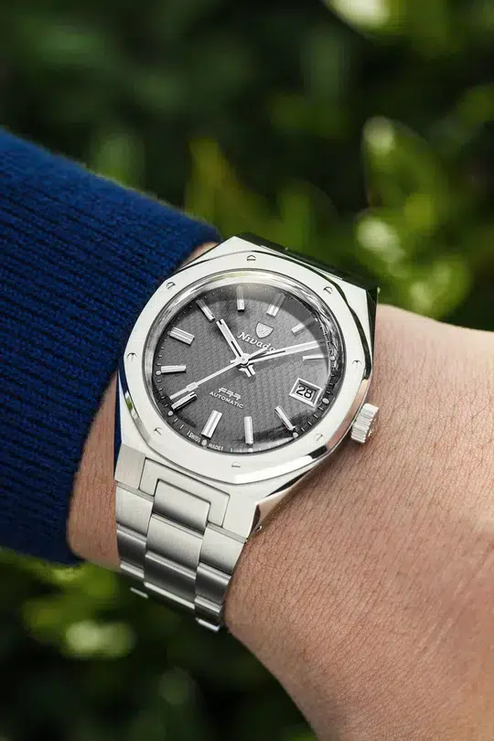 Nivada Grenchen F77 SST Grey MK2 - 38mm - Bilde 4
