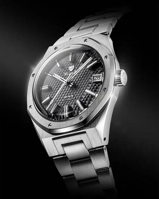 Nivada Grenchen F77 SST Grey MK2 - 38mm - Bilde 3