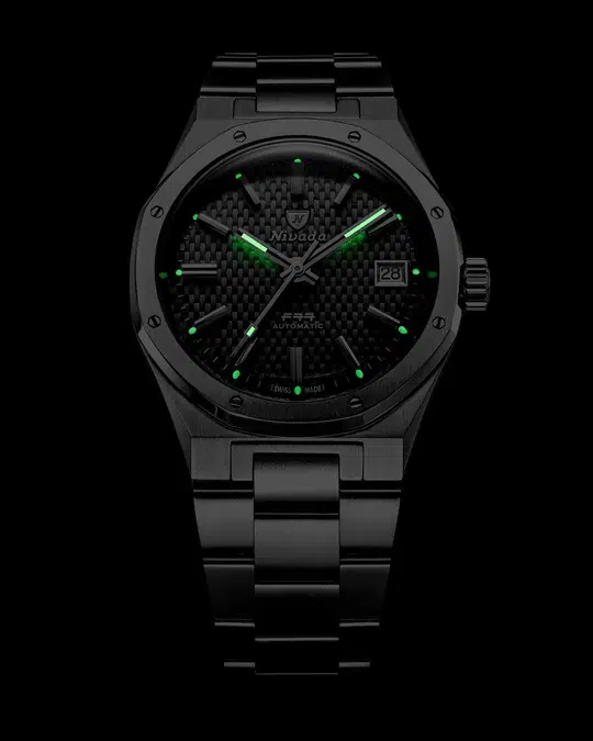 Nivada Grenchen F77 SST Grey MK2 - 38mm - Bilde 7