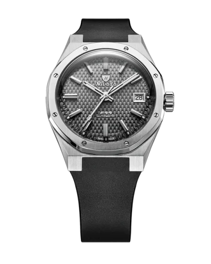 Nivada Grenchen F77 SST Grey MK2 - 38mm - Bilde 13