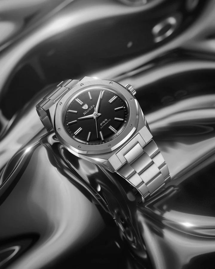 Nivada Grenchen F77 SST Onyx Dial MK2 - 38mm - Bilde 6
