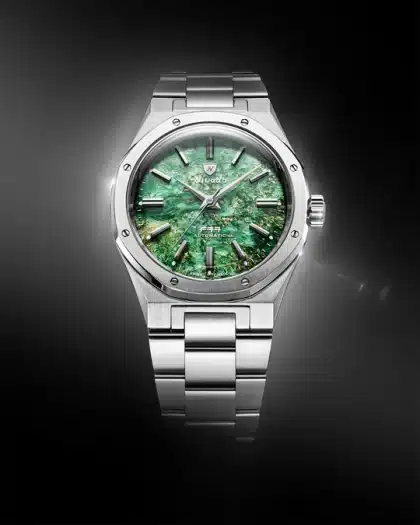 Nivada Grenchen F77 SST Green Aventurine MK2 - 38mm - Bilde 2