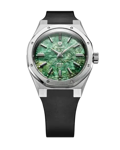Nivada Grenchen F77 SST Green Aventurine MK2 - 38mm - Bilde 5