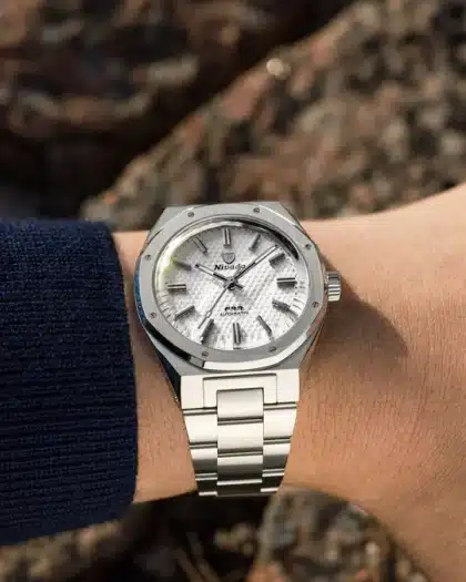 Nivada Grenchen F77 SST White MK2 - 38mm - Bilde 4