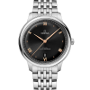 Produktbilde av Omega De Ville Prestige Co-Axial Master Chronometer 40MM med sort urskive på stållenke. Ref. O43410402001001.