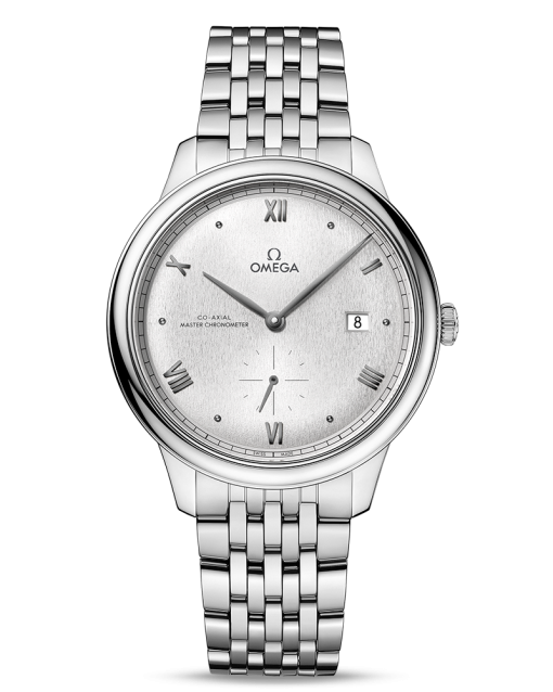 Produktbilde av Omega De Ville Prestige Co-Axial Master Chronometer Small Seconds 41MM med sølvfarget urskive på stållenke. Ref. O43410412002001.
