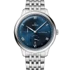 Produktbilde av Omega De Ville Prestige Co-Axial Master Chronometer Power Reserve 41MM med blå urskive på stållenke. Ref. O43410412103002.