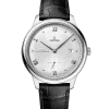 Produktbilde av Omega De Ville Prestige Co-Axial Master Chronometer Small Seconds 41MM med sølvfarget urskive og sort skinnrem. Ref. O43413412002001.