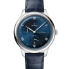 Produktbilde av Omega De Ville Prestige Co-Axial Master Chronometer Power Reserve 41MM med blå urskive og blå skinnrem. Ref. O43413412103002.