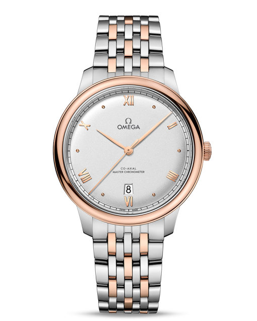 Produktbilde av Omega De Ville Prestige Co-Axial Master Chronometer 40MM med sølv urskive på stållenke. Ref. O43420402002001.
