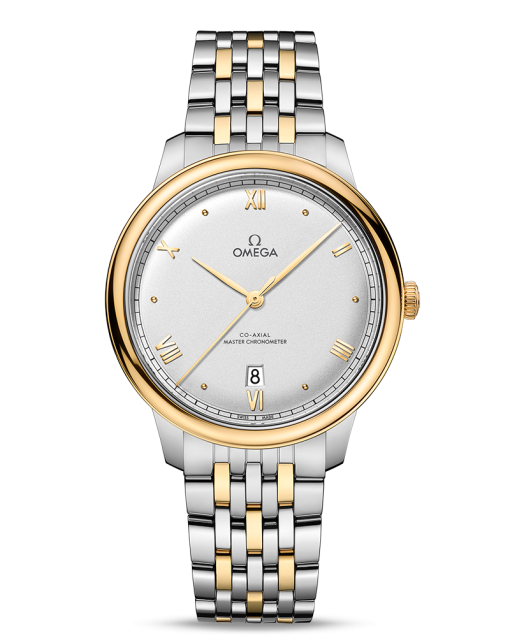 Produktbilde av Omega De Ville Prestige Co-Axial Master Chronometer 40MM med sølv urskive på stållenke. Ref. O43420402002002.
