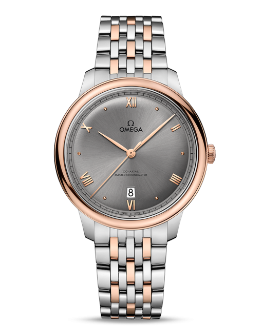 Produktbilde av Omega De Ville Prestige Co-Axial Master Chronometer 40MM med grå urskive og stållenke. Ref. O43420402006001.