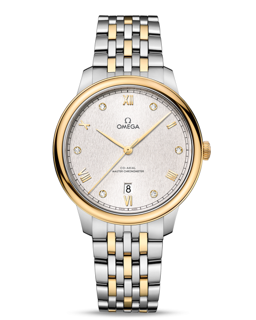 Produktbilde av Omega De Ville Prestige Co-Axial Master Chronometer 40MM med sølv urskive på stållenke. Ref. O43420402052001.