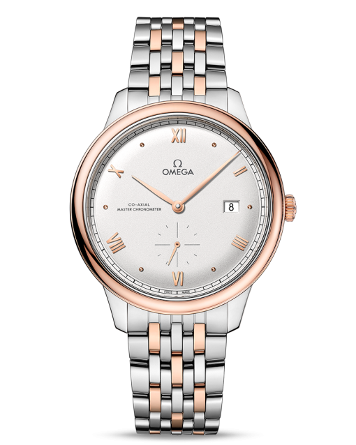 Produktbilde av Omega De Ville Prestige Co-Axial Master Chronometer Small Seconds 41MM med sølvfarget urskive på stållenke. Ref. O43420412002001.
