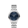 Produktbilde av Omega De Ville Prestige Quartz 27.5MM med blå urskive og stållenke. Ref. O43410286003002.