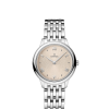 Produktbilde av Omega De Ville Prestige Quartz 27.5MM med champagne urskive og stållenke. Ref. O43410286009001.