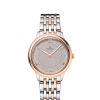 Produktbilde av Omega De Ville Prestige Quartz 30MM med grå urskive og stållenke. Ref. O43420306002001.