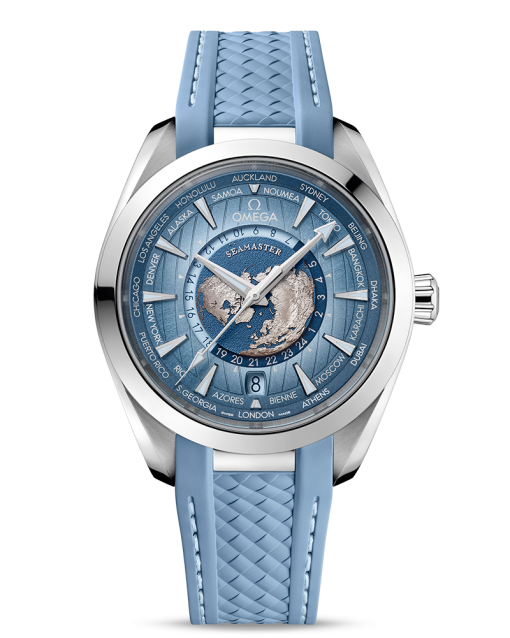 Omega Seamaster Aqua Terra 150M «Summer Blue» Co-Axial Master Chronometer GMT Worldtimer 43MM
